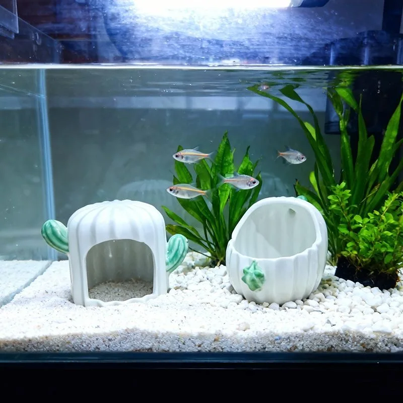 Ceramic Cactus For aquarium accessories Home decor aquarium decorations fish tank accessories Cactus Decoration Ornament