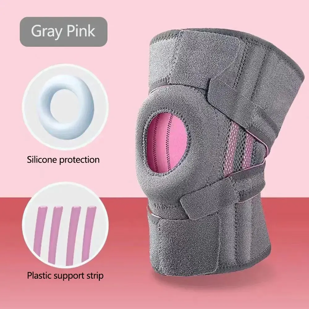 Elastic Knee Support Basketball Soccer Brace Kneepad Fitness Running Cycling Adjustable Patella Knee Protection Safety Guard