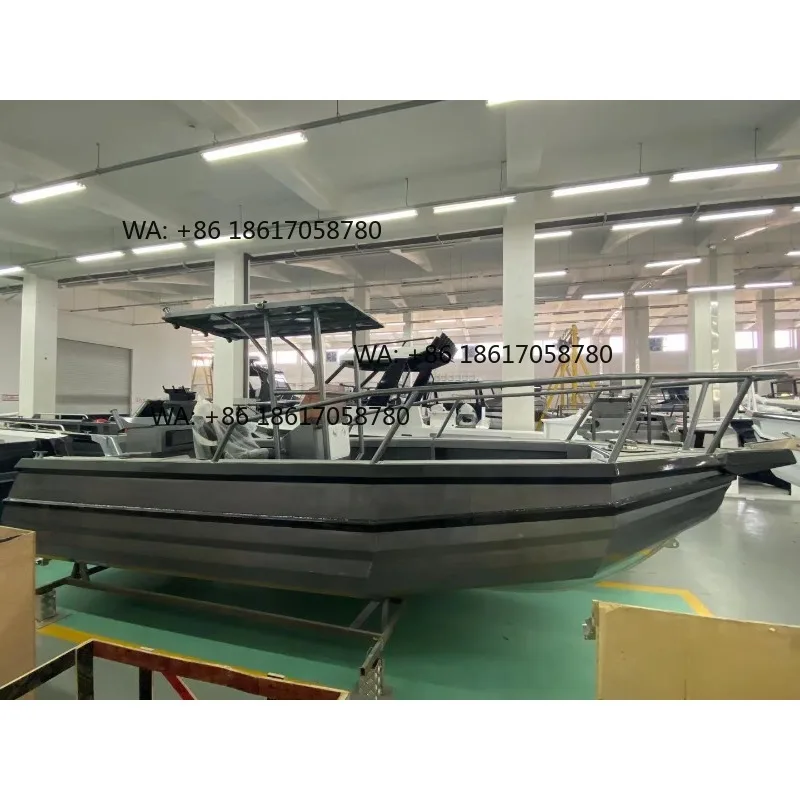 New 6M Aluminum Fishing Yacht with Center Console | Luxury Speed Boat Design | Deep V Hull 115-150HP