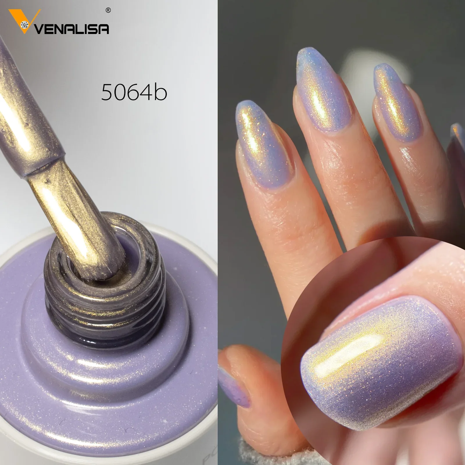 ยาทาเล็บเจล VENALISA 1/2/5 ชิ้น ปราศจากสาร TPO หัวแปรงกลม เคลือบเงาสูง ท็อปโคทปรับระดับตัวเองได้ คอลเลคชั่นสีสวยหรู ขนาด 10 มล.