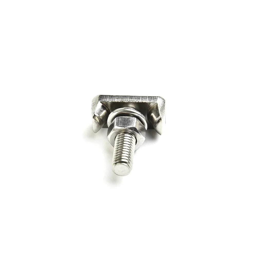 2*Battery Cable Terminal Connectors M6 X 2 Mm Battery Terminals Connector Accessories Car T-Bolt Replace 19116852 StainlessSteel