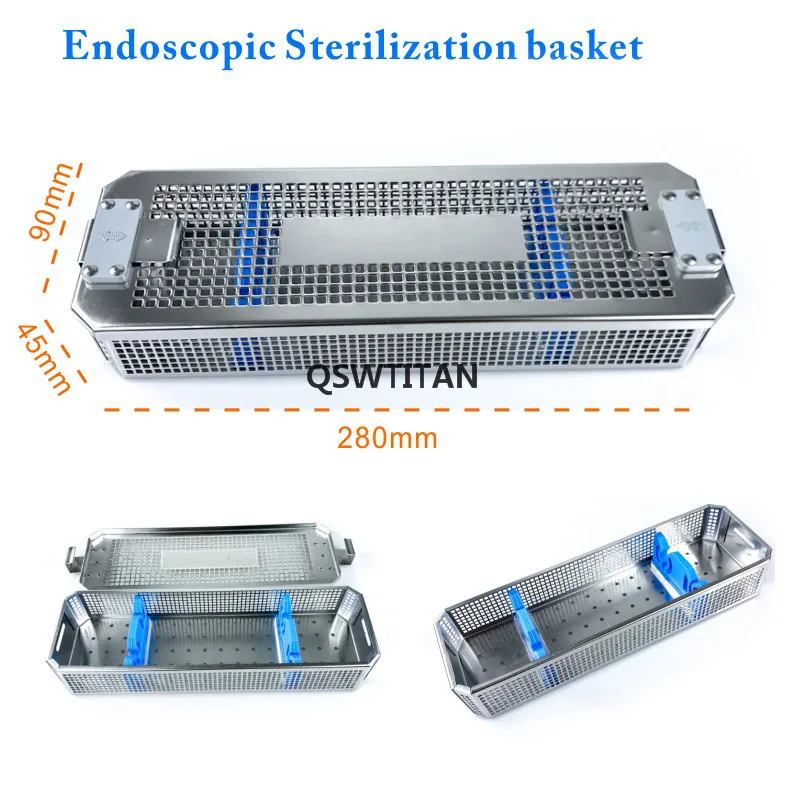 Sterylizacja endoskopowa metalowa taca ze stali nierdzewnej sterylizacja kosz na oko Instrument chirurgiczny