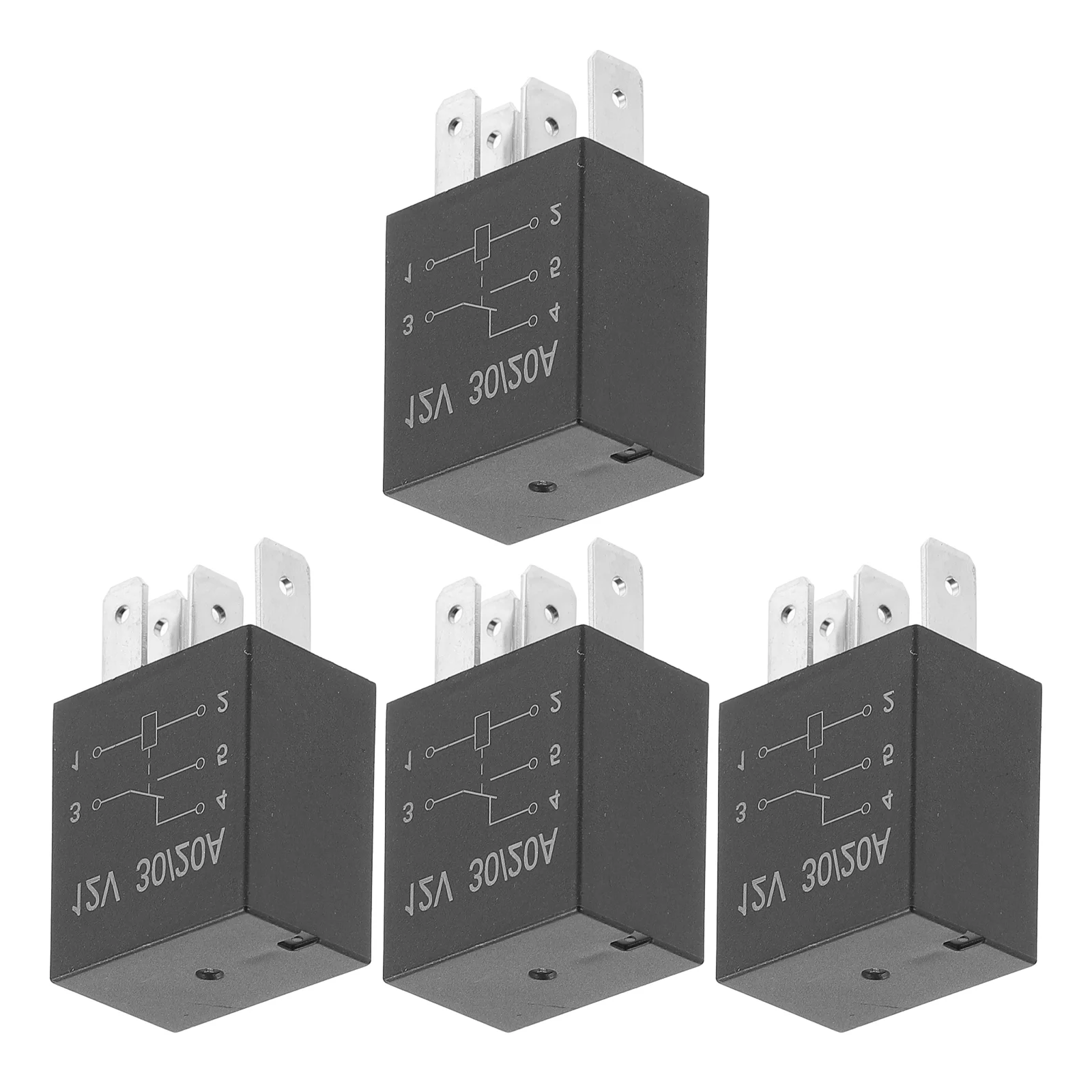 

4 Pcs 12V 30A 12V Ac To Dc Converter 5 Pin Car Relay For for Auto Automotive Relay Part Starter Marine