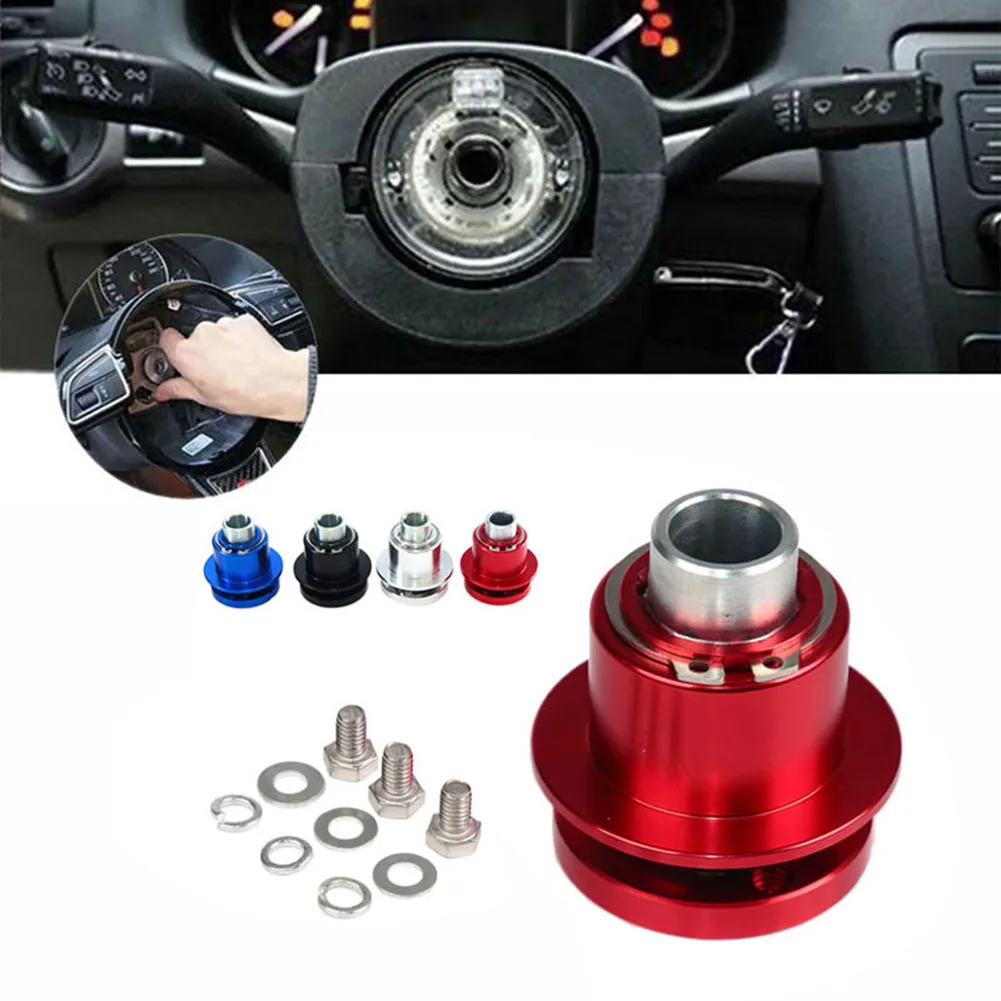 3 Bolt Steering Wheel /Quick /Release Hub Adapter 360 Degree Disconnect Coupler Aluminum Alloy Racing Car /Universal Fitment