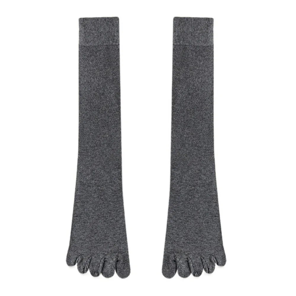 

Fashion Anti-slip Five Finger Long Socks Harajuku Solid Color JK Calf Stockings Separate Toe Hosiery Split Toe Socks Girls