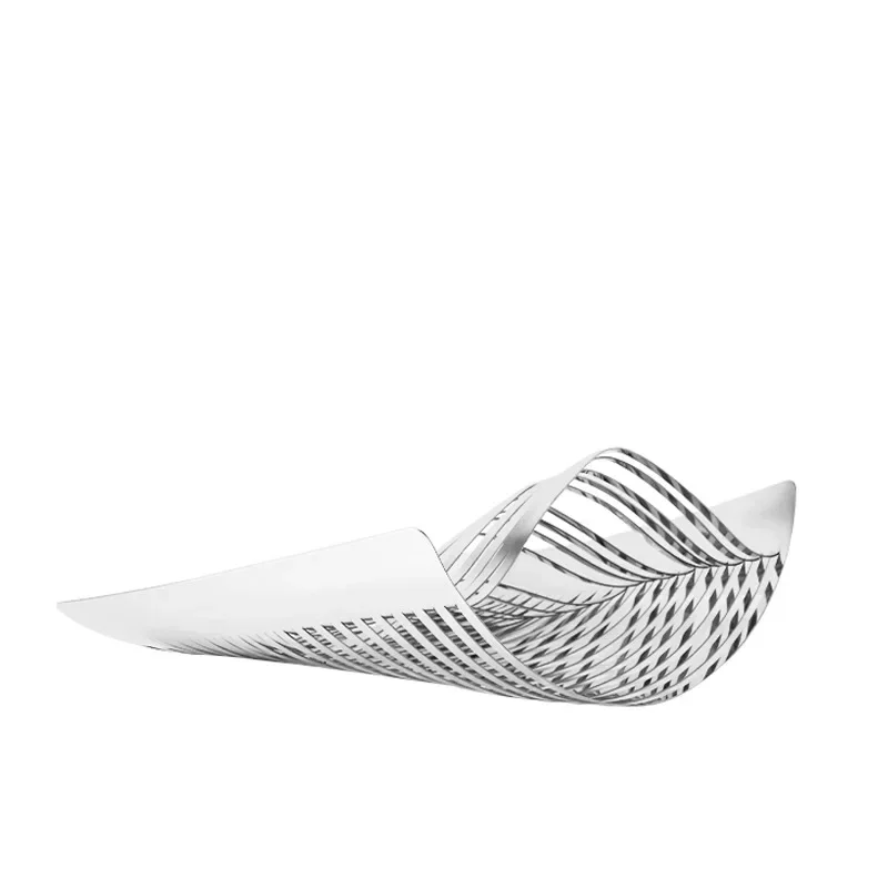 

Curved line art desktop simple design, fruit plate fruit basket model room window soft decoration ornament