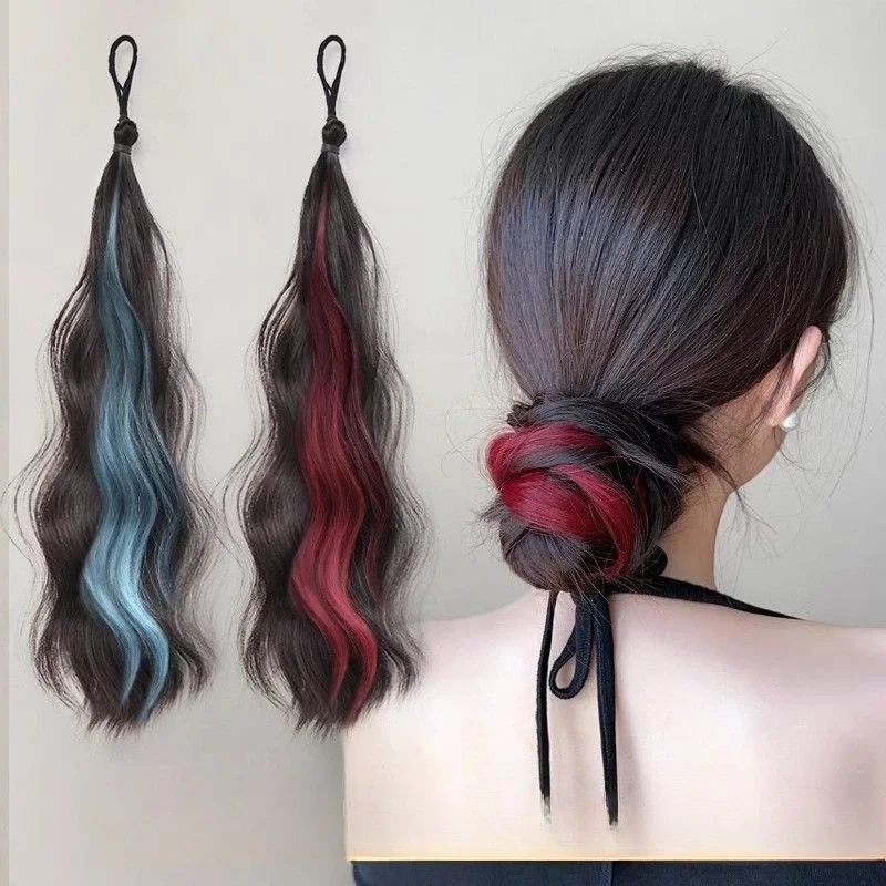 50cm Self-winding Ball Head Curling Hair Band Female Highlight DIY Bun Hair Bundle To Increase Hair Volume Bud Bun Styling Tools