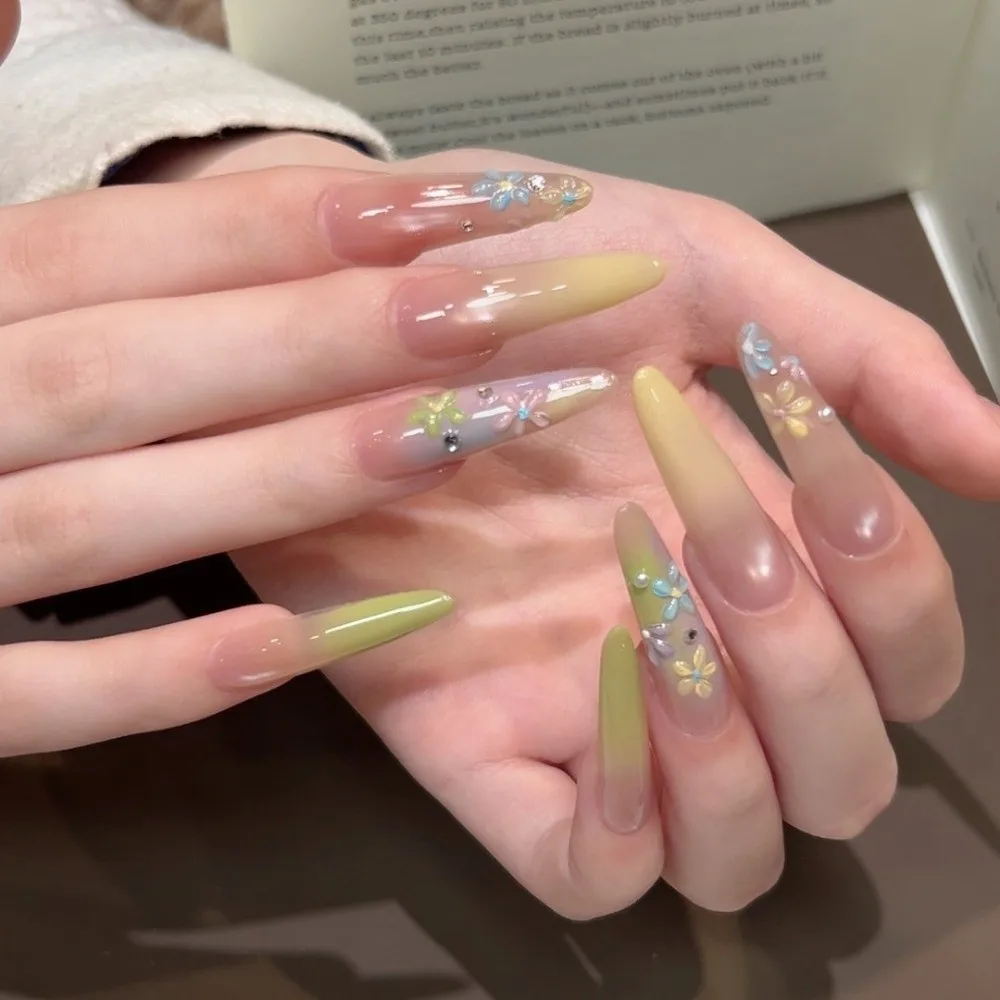 Mini 4-in-1 Pat Ombre Gel-Nagellack, 6 Farben, solider, leicht aufzutragender Farbverlaufsgel, französische Maniküre, Nagellacke, Farbgel für Nagelkunst, für Damen – Detail 11