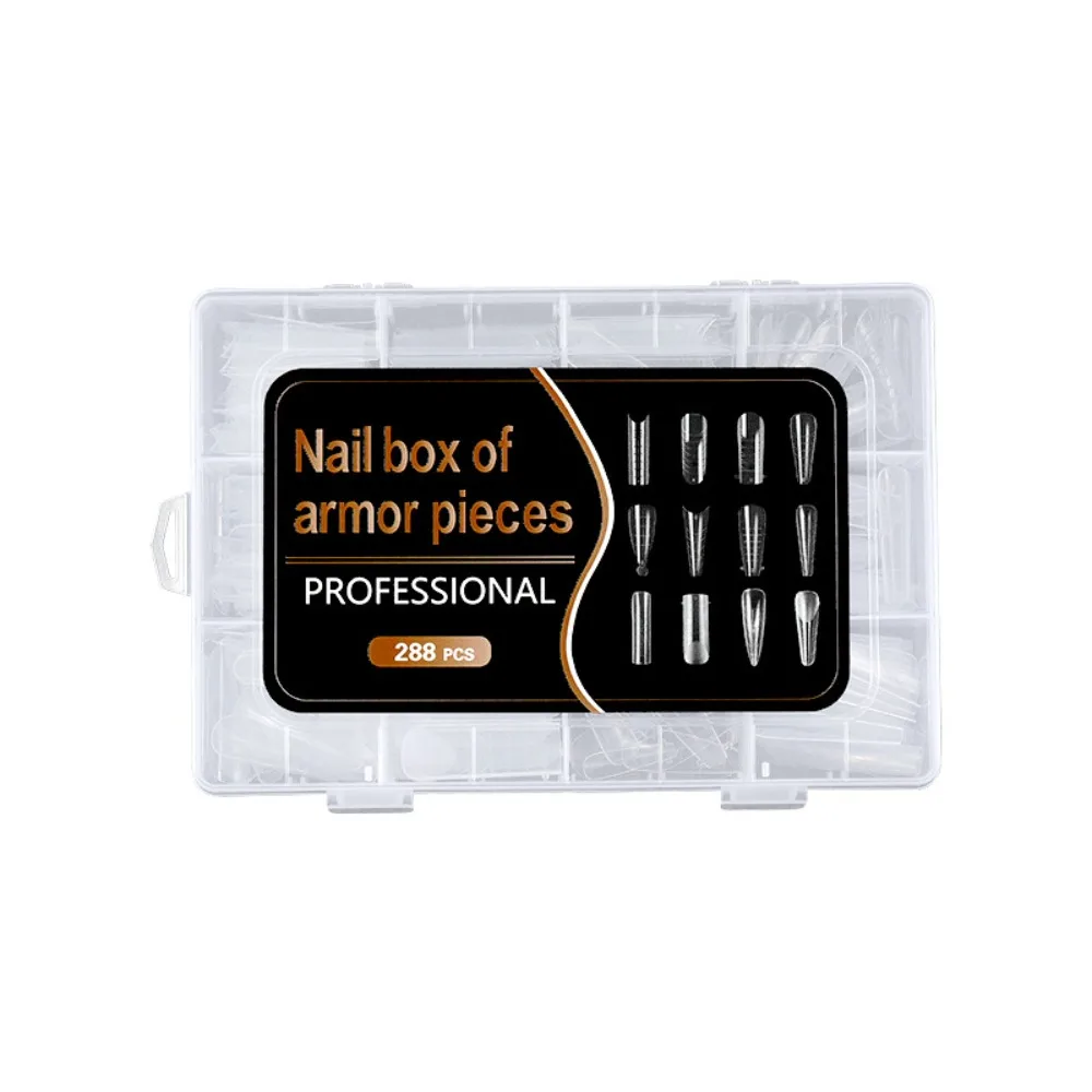 

Набор из 12 типов накладных ногтей: прозрачные формы, заостренные/трапециевидные, для гелевого наращивания, акриловые, с разметкой, искусственные ногти