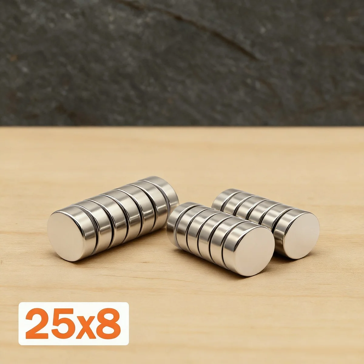 

25x8mm Super Strong Magnet N35 Round Magnetic NdFeB Neodymium Magnet Powerful Disc imanes Refrigerator Magnets ﻿