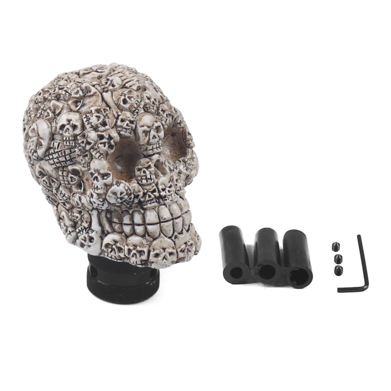 Skull for Head Manual Car Gear Shifter Knob Shift Lever Handle Decor Unive