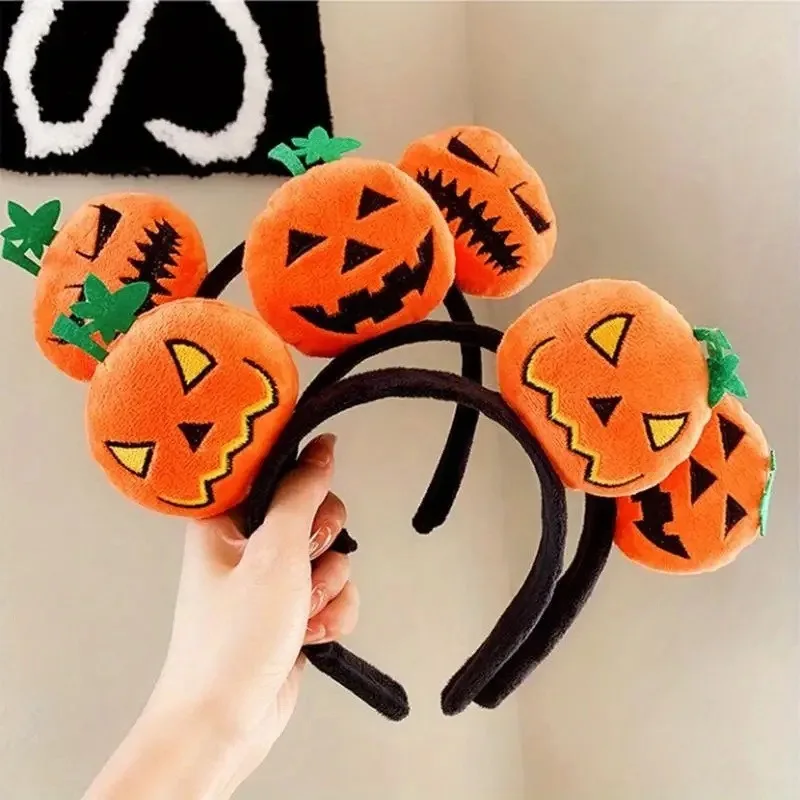 

Cute Pumpkin Devil Horns Halloween Headband for Party Hair Accessories Cartoon Cosplay Fun Headwear Decoration for Kids Adults