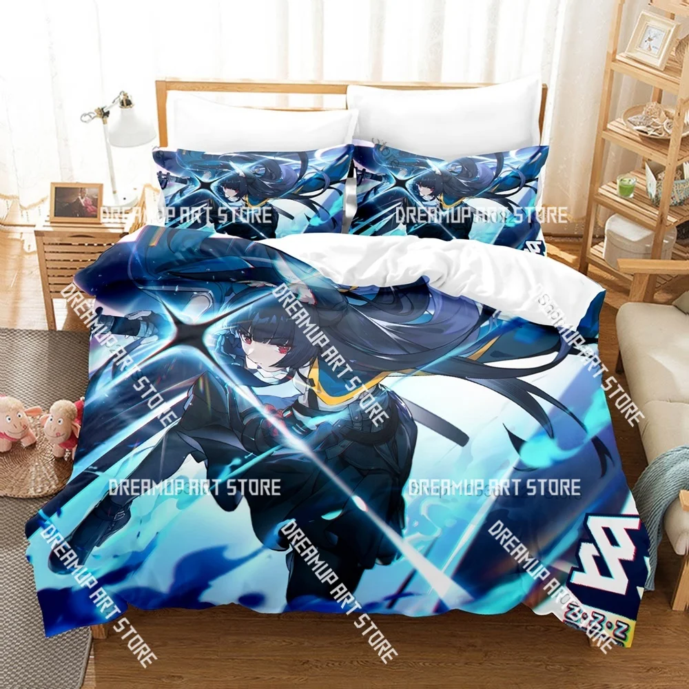 3D Printed Game Zenless Zone Zero Bedding Set for Boys Girls Duvet Cover Pillowcase Twin Queen King Full Single Double Sizes