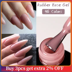UR SUGAR 7ml Natural Nude Rubber Base Gel Nail Polish Milky Pink White Glitter Semi Permanent Soak Off UV LED Nails Gel Varnish