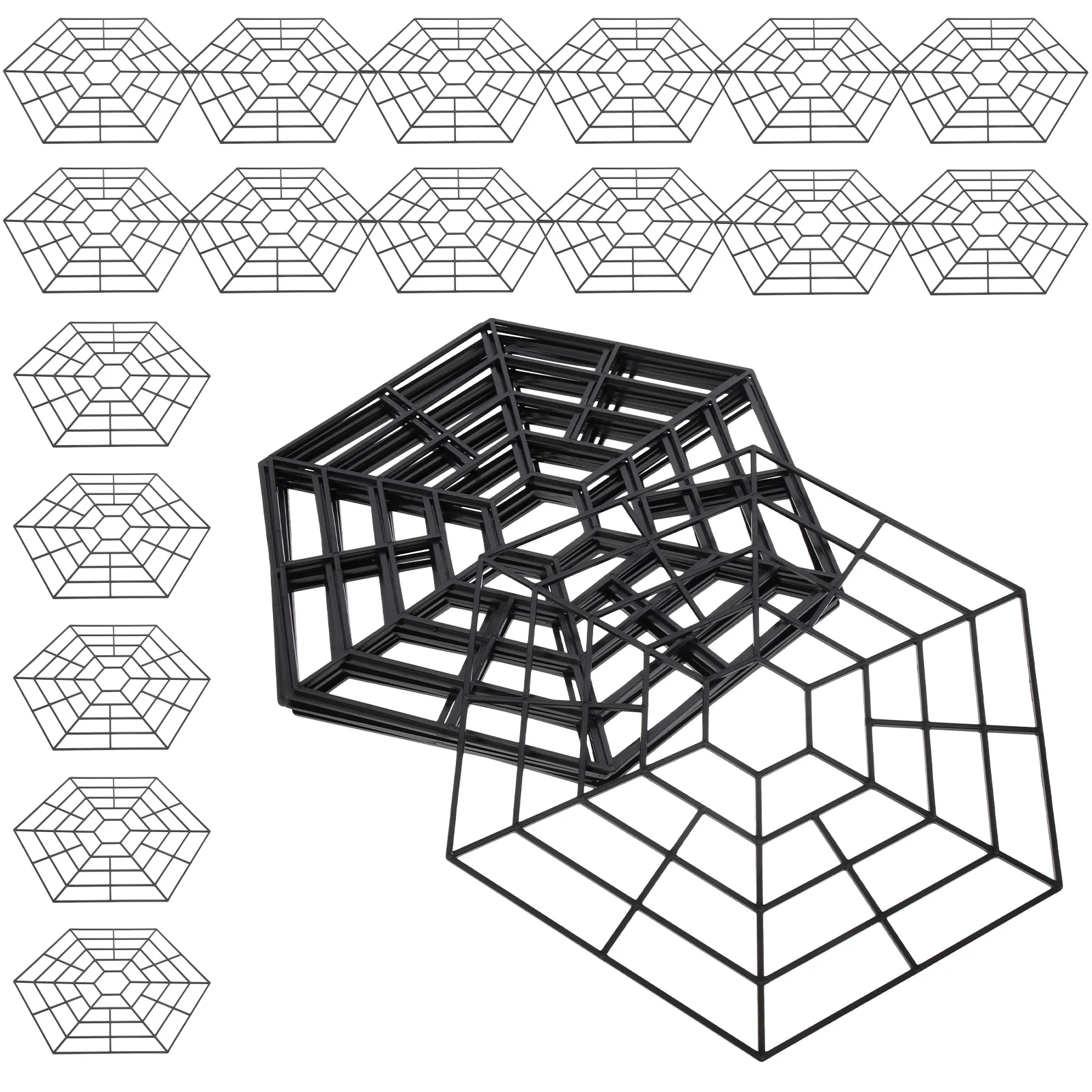 30 قطعة من شبكة حماية السمك، تصميم 6 زوايا لحماية برك الحديقة، غطاء مقاوم للماء من النايلون القوي #5