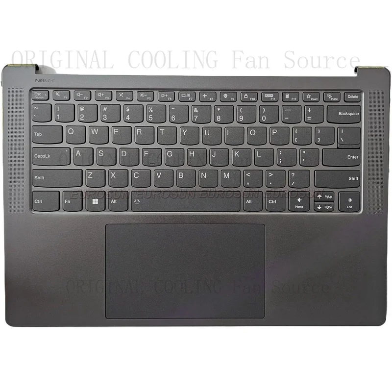 R+ New for Yoga Pro 14S IAH7 82TL Palmrest Upper Case US Keyboard Cover 5CB1J36004