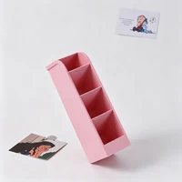 1pcs Vertical Slant Pen Organizer Desktop Stationery Storage Box Multi Compartment Pencil Holder Back to School Desk Accessories 3