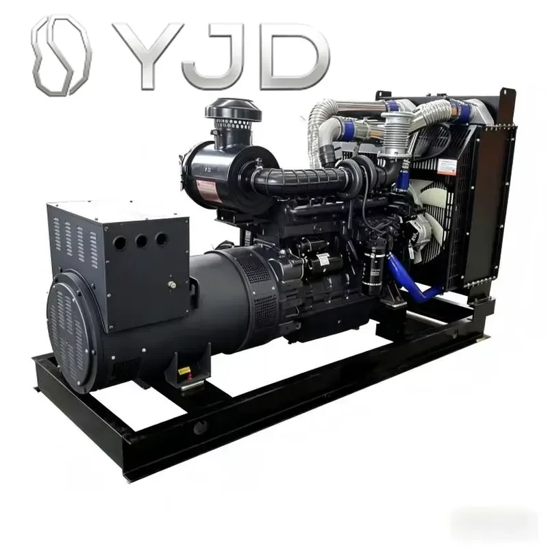YJD Water-Cooled 350kVA Silent Open Frame Diesel Generator Set with 24V ATS for Industrial Backup Power