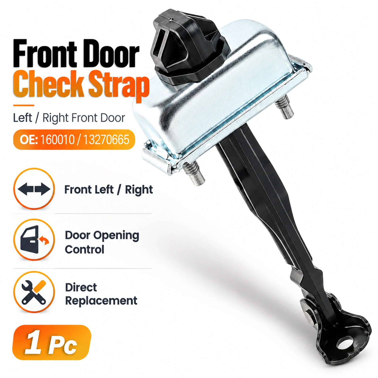 Door Check Link Strap Hinge Stopper Left / Right For Vauxhall Opel Astra J Buick Verano Chevrolet OE# 160010 13270665 13363546