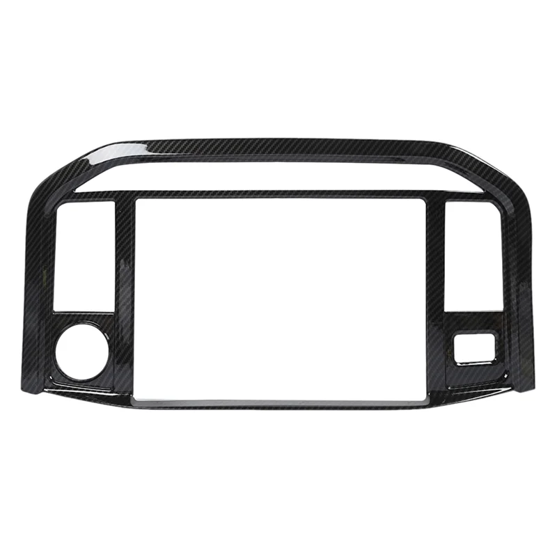 

Central Control Navigation Screen Panel Cover For Ford F150 2021 2022 2023 Accessories - ABS Carbon Fiber