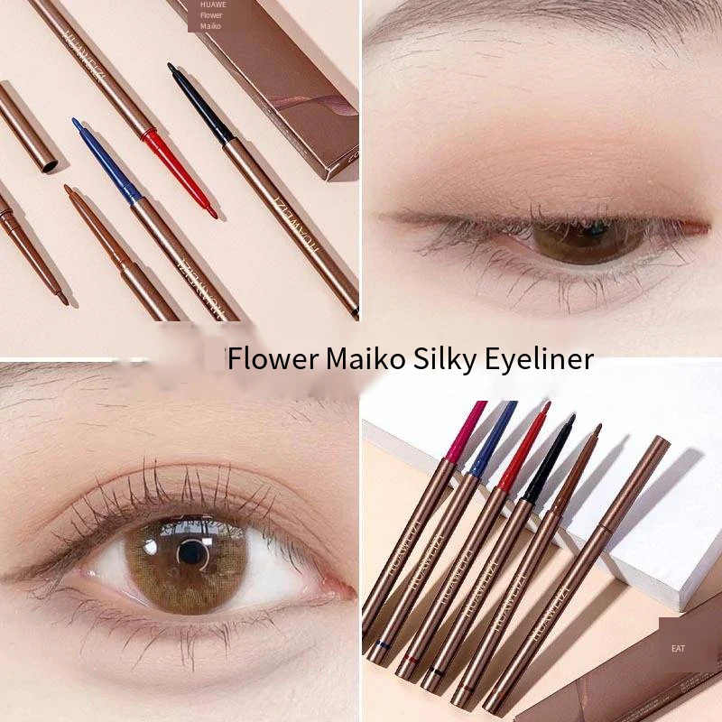 6 Colors Eyeliner Pencil Smooth Waterproof Eyeliner Gel Long-lasting Blue Black Brown Soft Easy Wearing Eyeliner Pen New