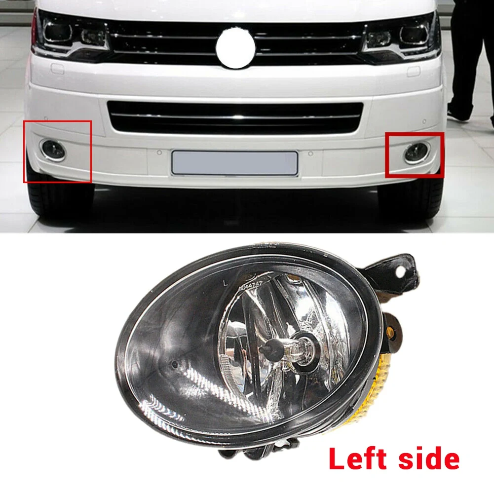 For T5 Transporter 2010-2015 7E0941699A Car Front Fog Light Lamp with Bulbs Left