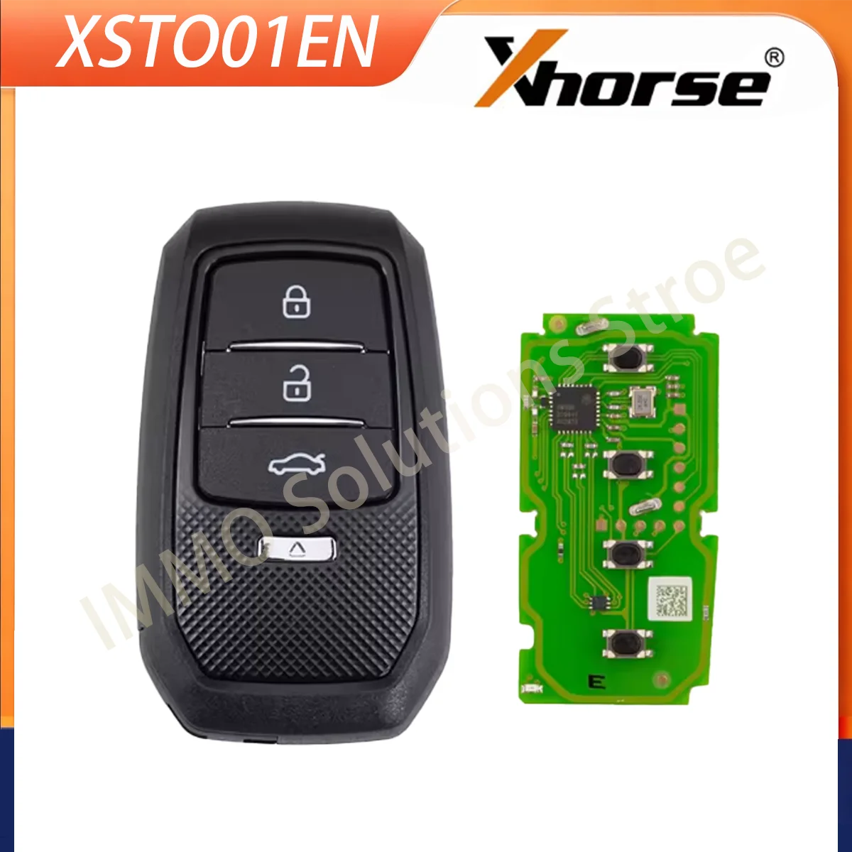 Xhorse XSTO01EN для Toyota XM38 Смарт-ключ с корпусом ключа, поддерживающий 4D 8A 4A