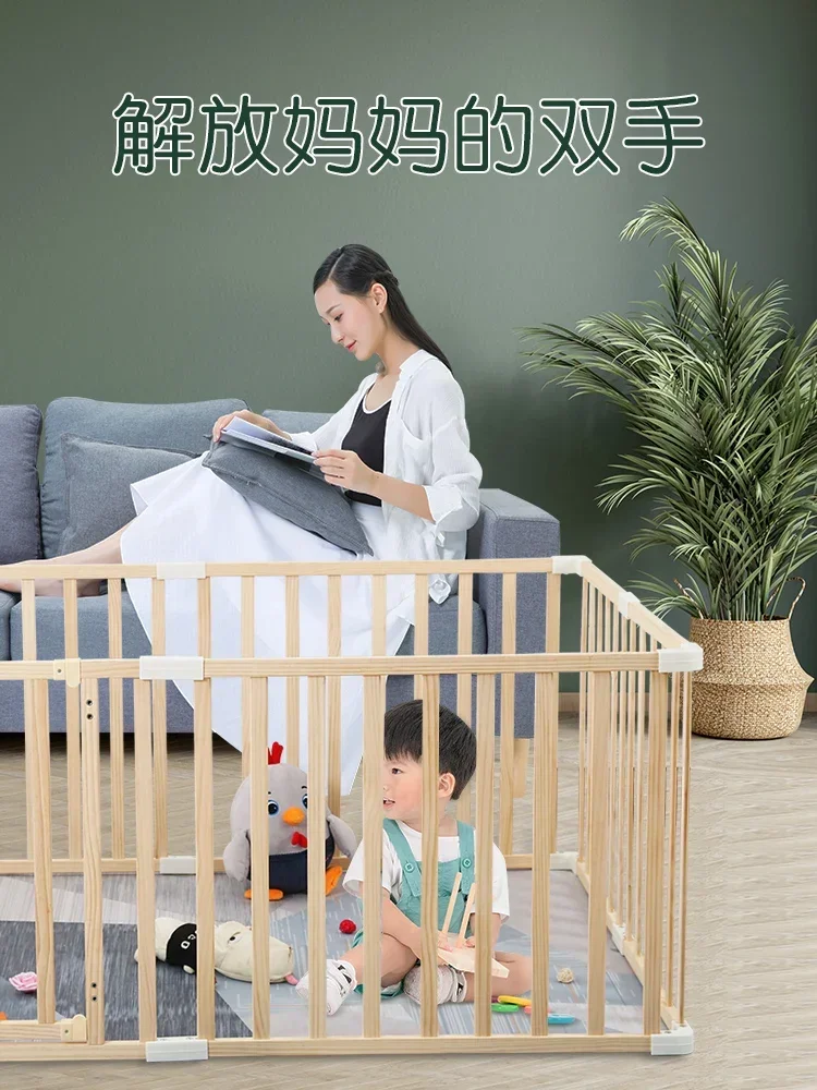 EG313: Extra-Height Baby Playpen, Home Safety Fence, Toddler Crawling Mat | Tall Baby Fence, Secure Crawling Zone