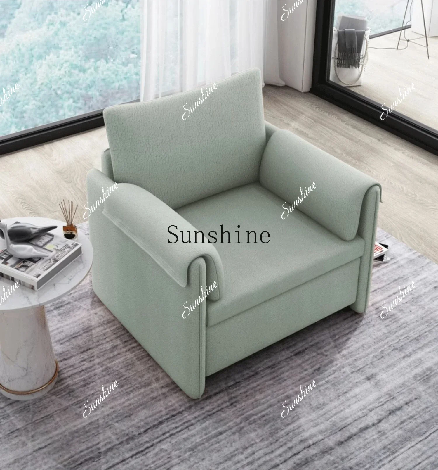 Retractable single sofa bed dual-purpose foldable multifunctional Nordic study folding bed living roomE