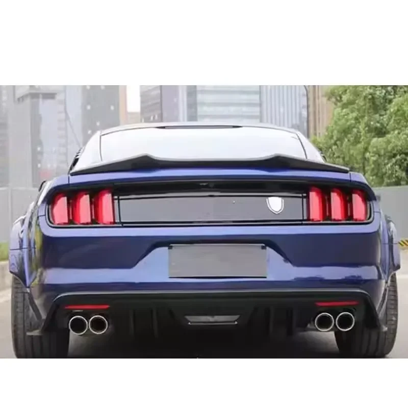 

For Ford Mustang 2015+ Carbon Fiber Tail fins Spoiler Rear Trunk Spoiler Guide Wing upgraded Car Accessories body kit