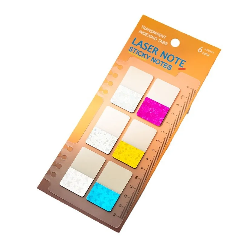 ملصق مؤشر أوراق الشجر السائبة اللامعة، ملصق مؤشر عالي المظهر، ملصق مريح لتصنيف الطلاب، ملصق مؤشر ملاحظة #5