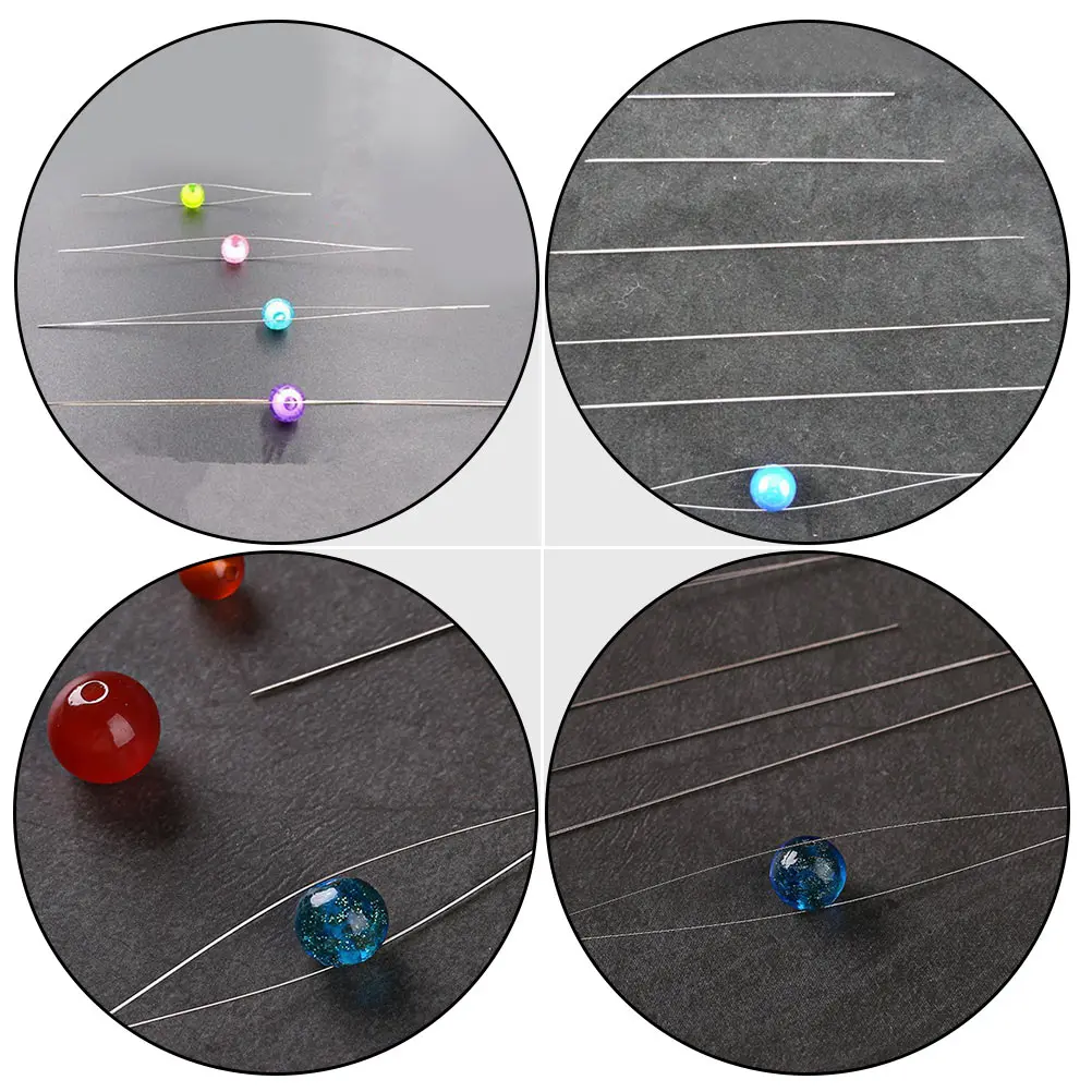 

20Pcs Beading Needles Big Eye Threading Needles Metal DIY Tools for Necklace Bracelet Jewelry Making Craft Sewing Embroidery