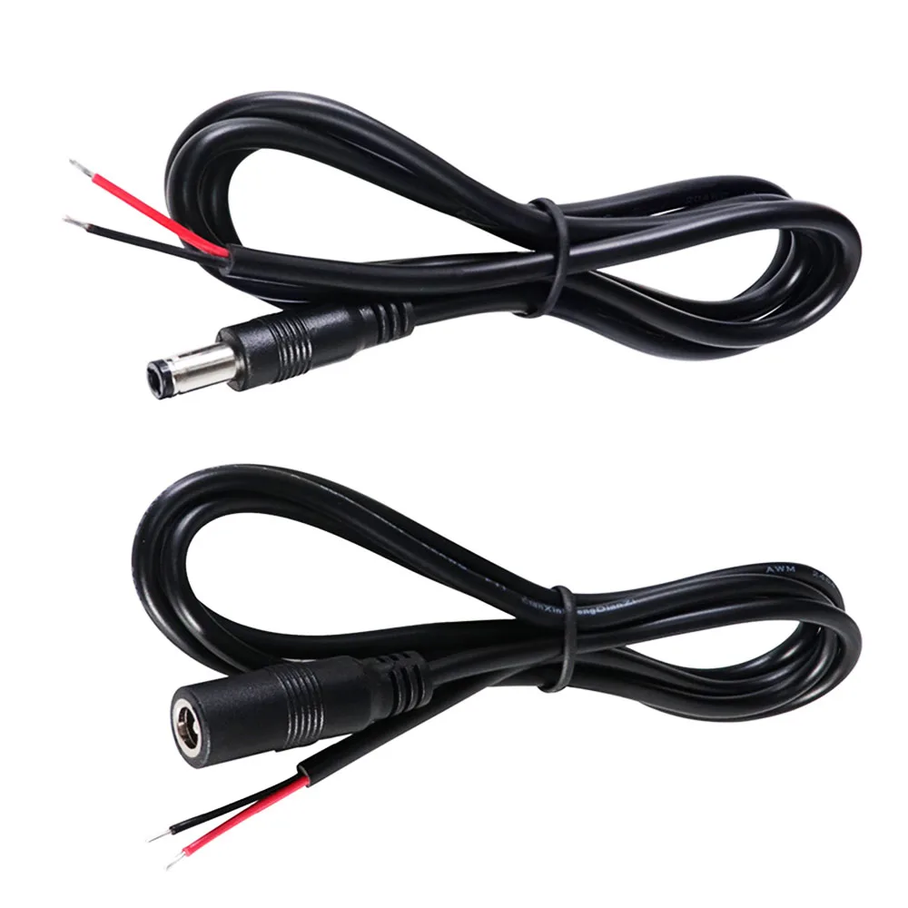 Yaru DIY Cable Charging Line Monitoring Power Extension Wire DC 3.5*1.35 4.0*1.7 5.5*2.1 5.5*2.5 Male Female Connector Power