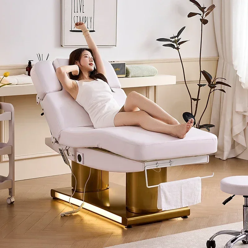 Electric beauty bed overall lift massage bed beauty salon dedicated intelligent constant temperature heating massage bed