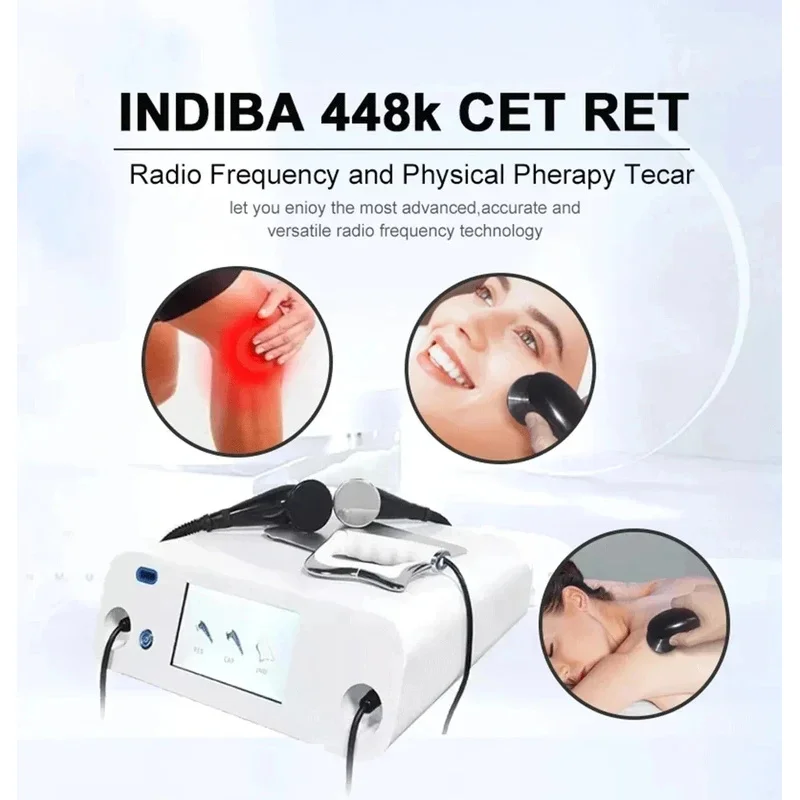 448Khz CET RET Tecar Physical Therapy Machine Portable Rf Monopolar Probe Head High Radio Frequency Diatermia Pro Loss Weight