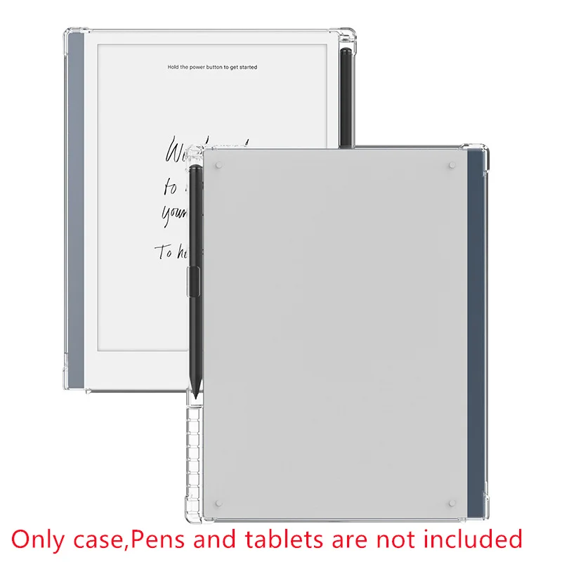 For reMarkable Pro 11.8 Transparent Case for reMarkable 2 10.3 Soft Cover for Pro Move 7.3 TPU Protection Capa with Pen Slot
