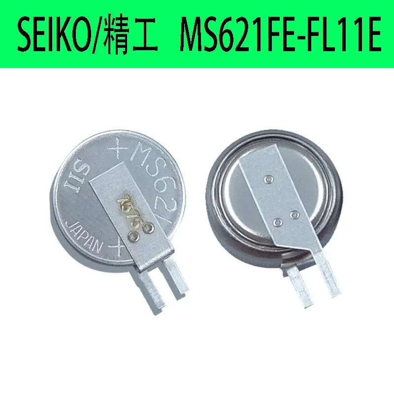 10-30pce SEIKO MS621FE-FL11E battery with solder pins