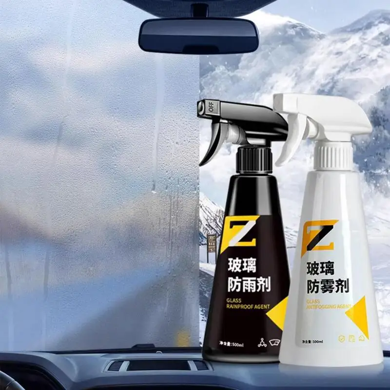 500ml Car Glass Anti Fog Spray Agent Auto Windshield Water Repellent Anti Rain Glass Mirror Hydrophobic Coating Sprayer