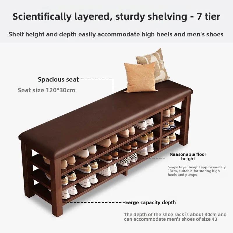 Door shoe change stool entry shoe stool integrated stool entrance stool soft bag shoe rack seated shoe cabinet