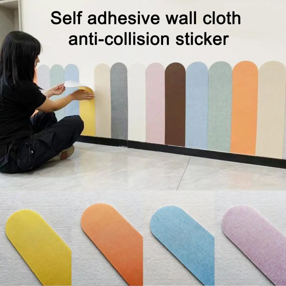 Peel Stick Wall Panels Anti Collision Wall Padding Kids Playroom Self-adhesive Upholstered Headboard Panels Protective Stickers