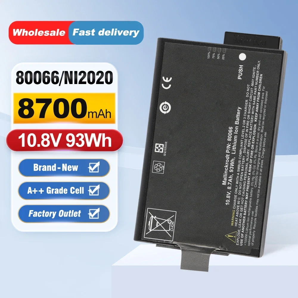 80066 NI2020EDReplacement Instrument Battery for Agilent Inspired Energy NI202 NI2020ED NI2020OL24 NI2020TS24 NI2020A24 NI2020H