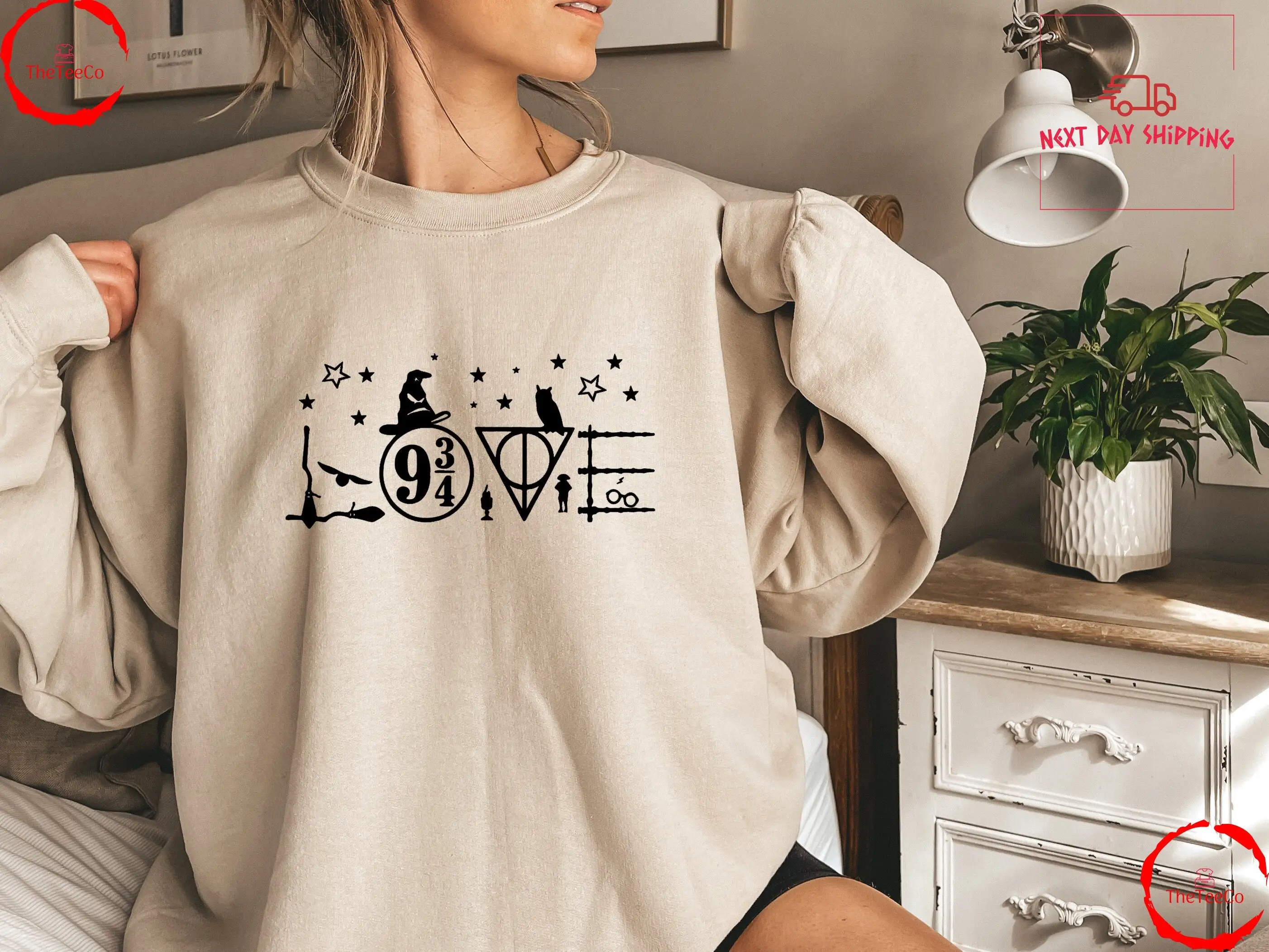 Magic Hat Magic Broom Star Owl Slogan Women Sweatshirt Fashion Hot Sale Vintage Otudoor Casual Sport Comfort Female Sweater