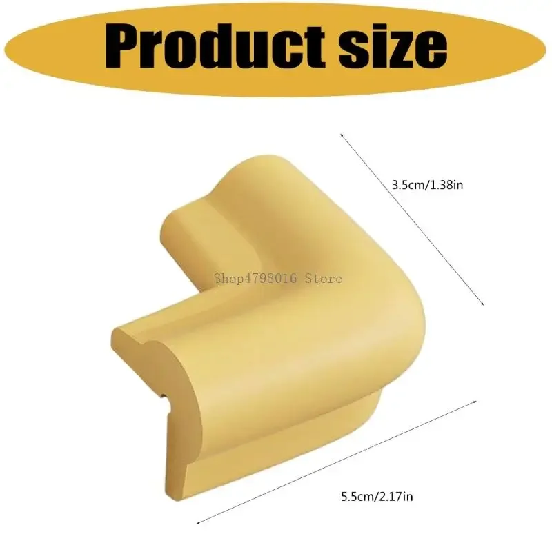 Baby Safety Corner Protector 10pcs Brown L Foam Table Corner Guard Anti Collision Furniture Cushion For Kids