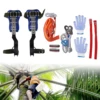 Herramientas de escalada de árboles Kit de equipo de escalada de árboles portátil ajustable Equipo de escalada con arnés y correa 2