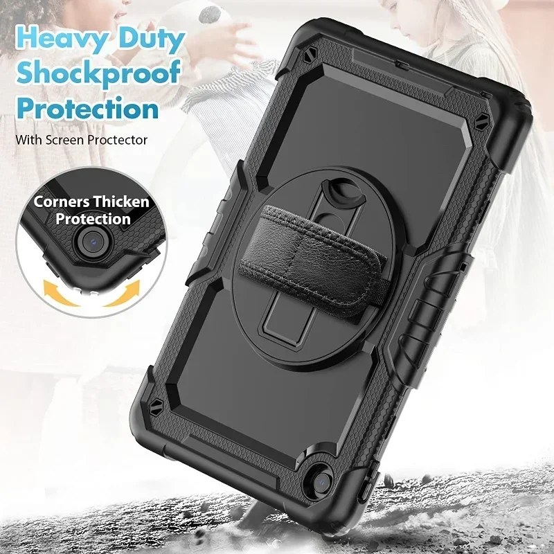 Pop Kids PC Silicon Armor Caqa For Lenovo Tab K9 TB305FU 8.7inch 2025 New Tablet Case For Lenovo Tab One 8.7 Funda Shockproof Co