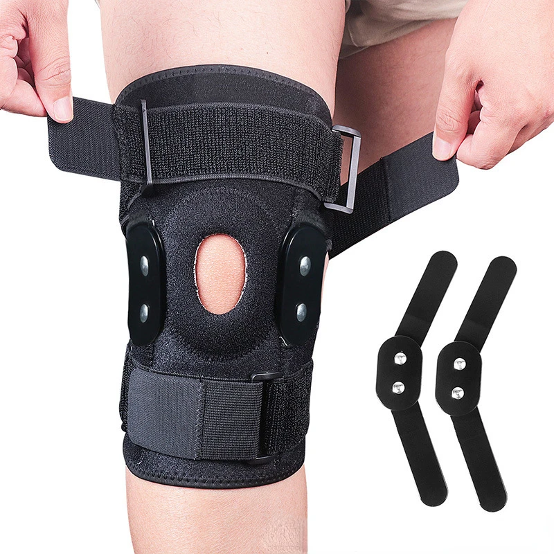 

1PC Adjustable Hinged Knee Brace Knee Support Wrap for Meniscus Tear Patellar Tendon Support Pain Relief Strains, Sprains etc.