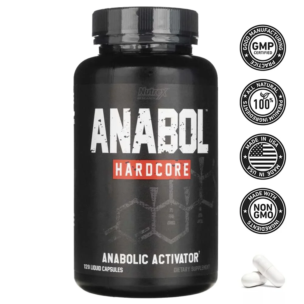 Anabol Hardcore Capsules - Promoting Muscle Growth,Recovery & Strength Enhancement, Helps Build Lean, Firm, High-quality Muscle