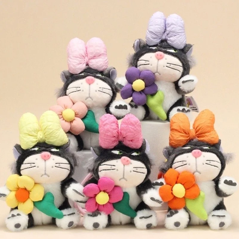 Disney Lucifer the Cat plush toy pendant funny keychain pendant children's birthday gift car decoration Christmas gift