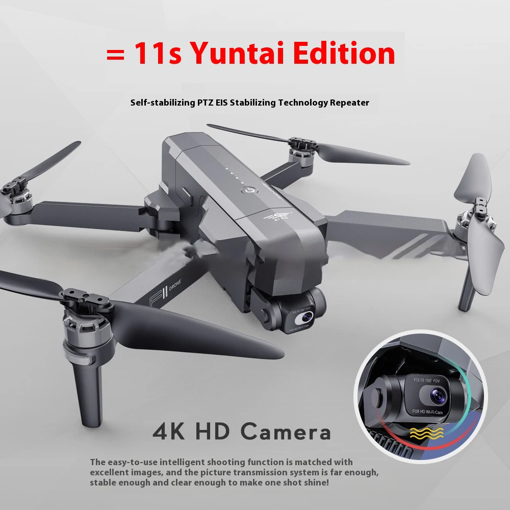 New Season F11s Pro Flying 3km With 4k Hd Two-axis Platform Eis Anti-shake Gps Drone Aerial Toy.