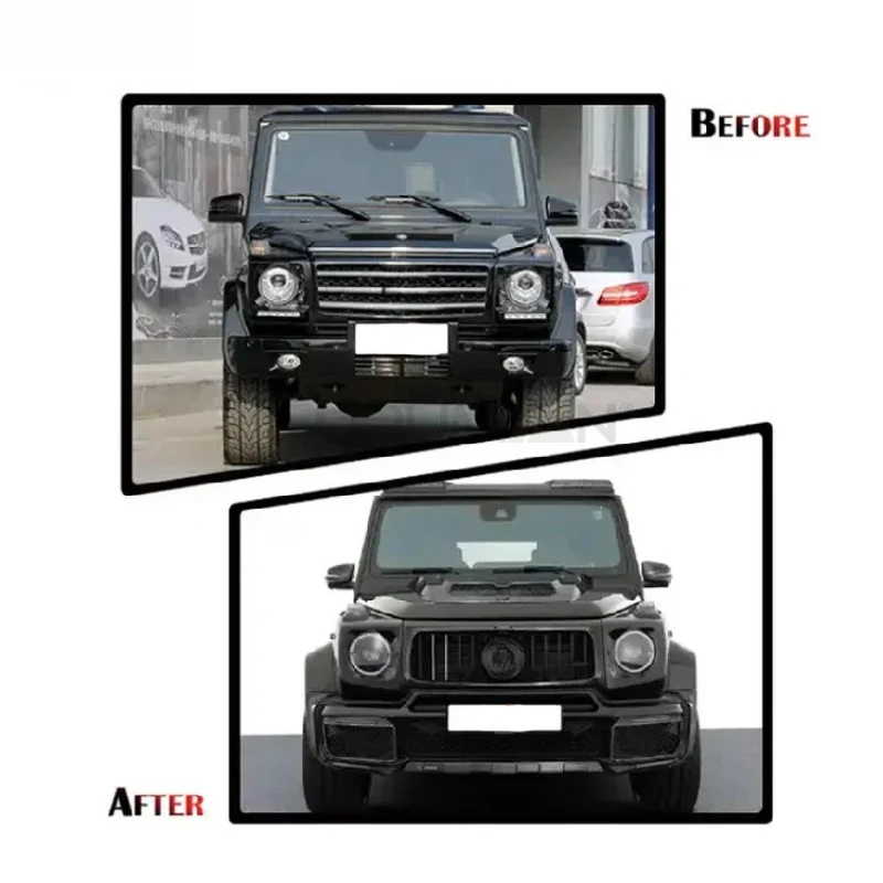 SPM Brand Bumper Diffuser Spoiler Kit For   G Class W463 Body Kit 2003-2018 Upgr To  Brus Body Kit 2022+